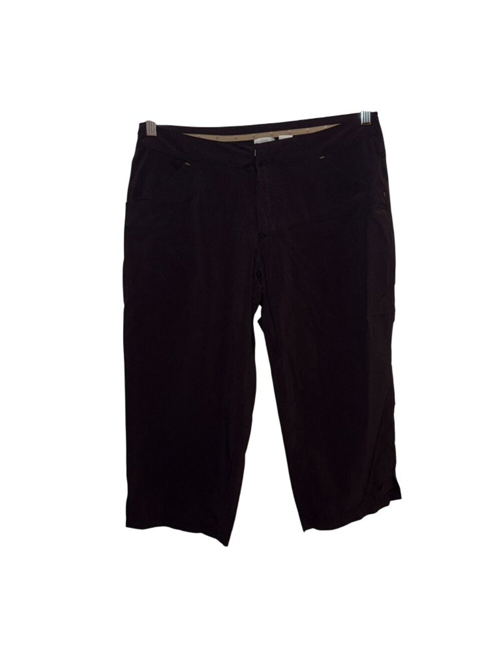 White Sierra Womens Lightweight Capris With Pockets Size 10